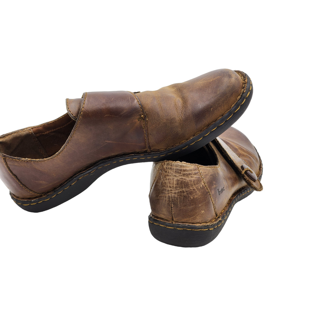 Born Loafers Shoes Womens 10M Colleta Monk Straps Leather Slip On Comfort C40048 - Picture 4 of 16